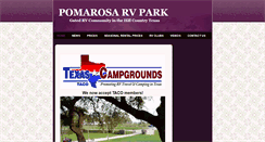 Desktop Screenshot of pomarosarvpark.com