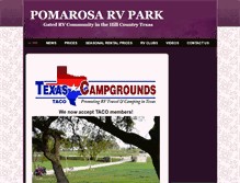 Tablet Screenshot of pomarosarvpark.com